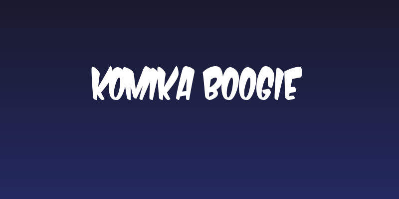 Komika Boogie Social Header