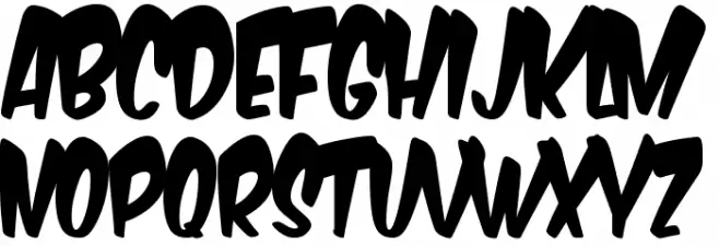 Komika Boogie Schriftart Groß