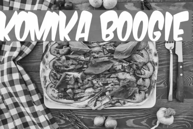Komika Boogie Font examples