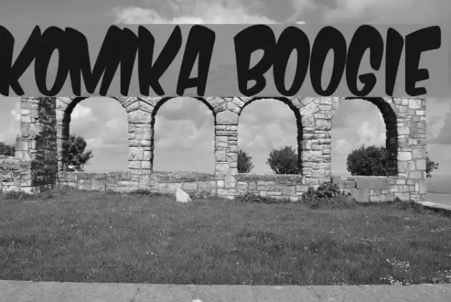 Komika Boogie Font examples