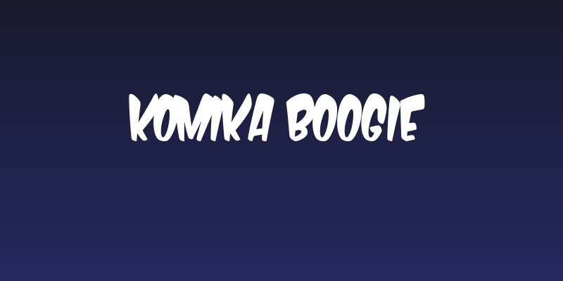 Komika Boogie Social Header