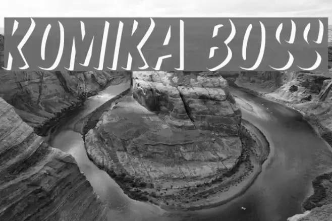 Komika Boss Font examples