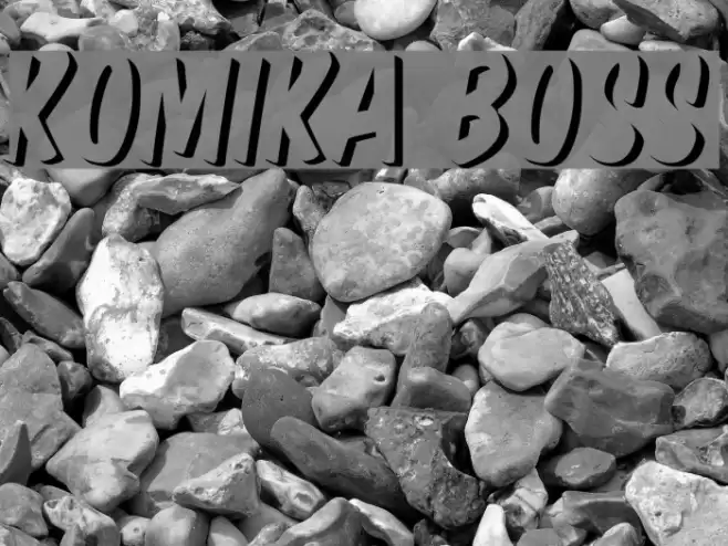 Komika Boss Font examples