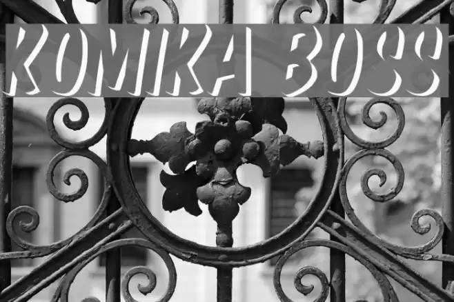 Komika Boss Font examples