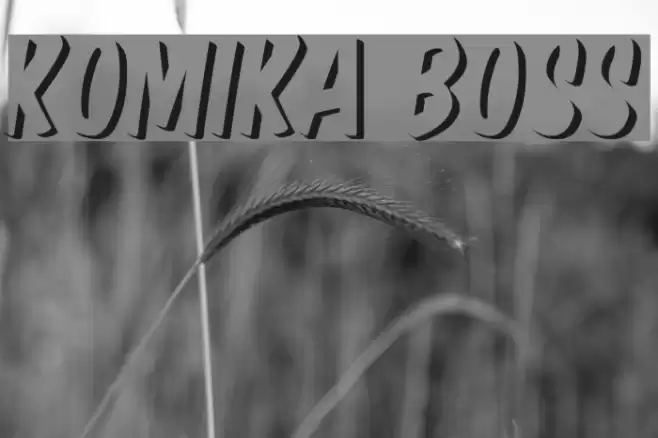 Komika Boss Font examples
