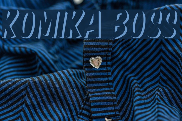 Komika Boss Font examples