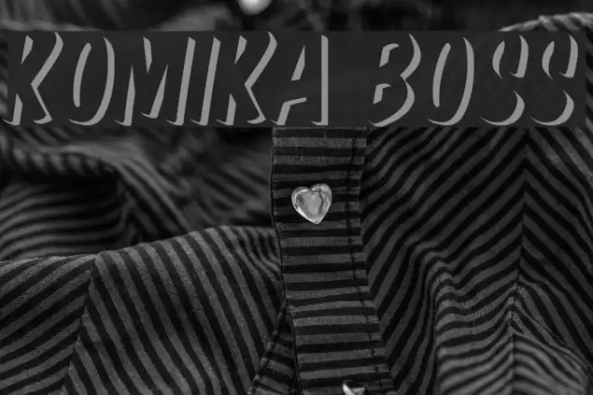 Komika Boss Font examples