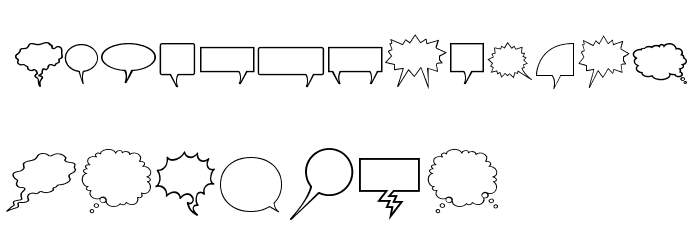 Komika Bubbles Font LOWERCASE