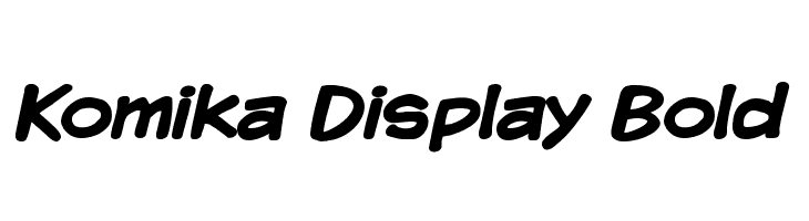 Komika Display Bold  Скачать бесплатные шрифты