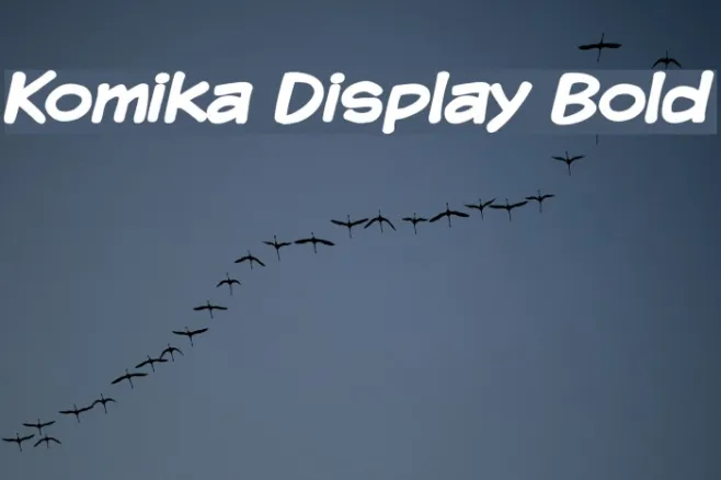 Komika Display Bold Example 2