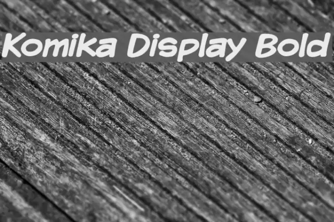 Komika Display Bold Font examples
