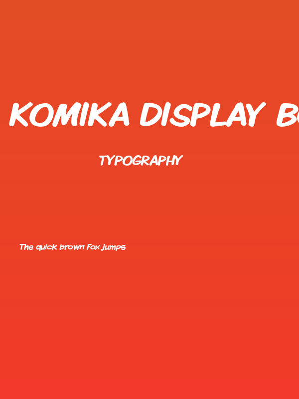 Komika Display Bold Poster