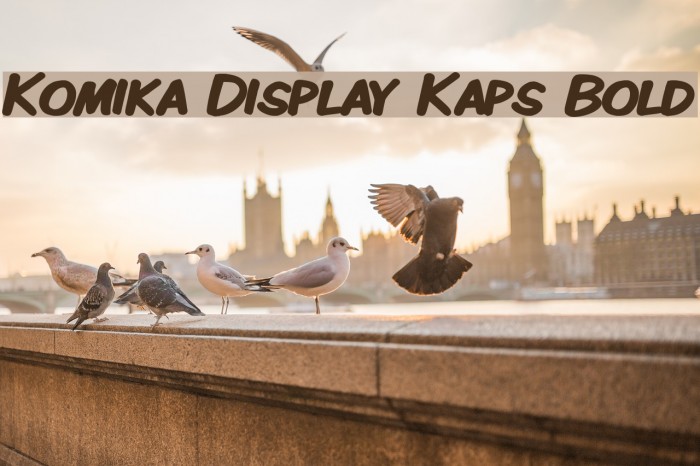 Komika Display Kaps Bold Font examples