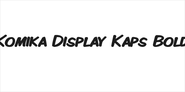 Komika Display Kaps Bold Logo