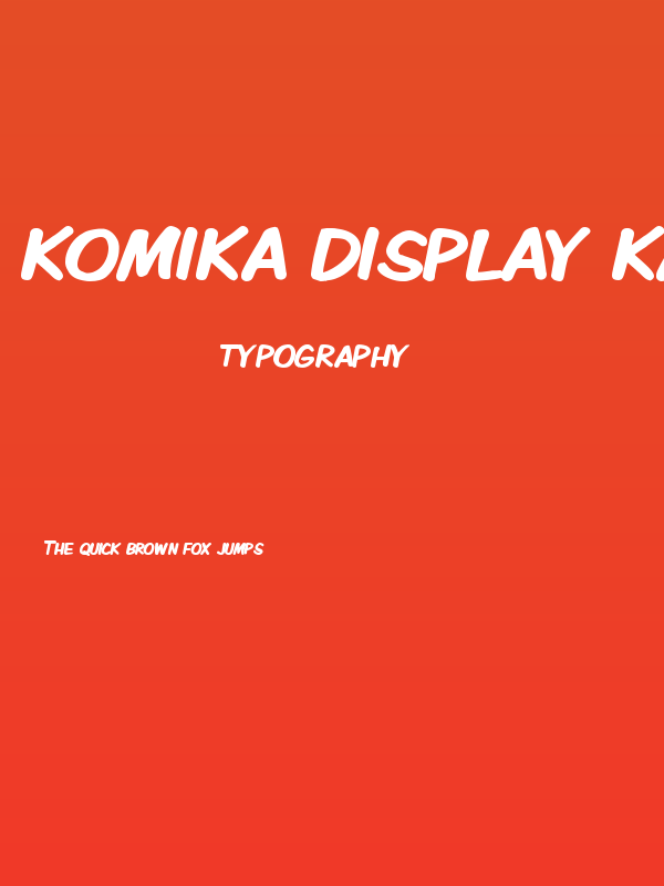 Komika Display Kaps Bold Poster