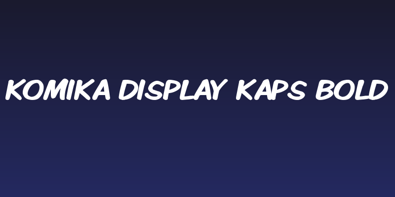 Komika Display Kaps Bold Social Header