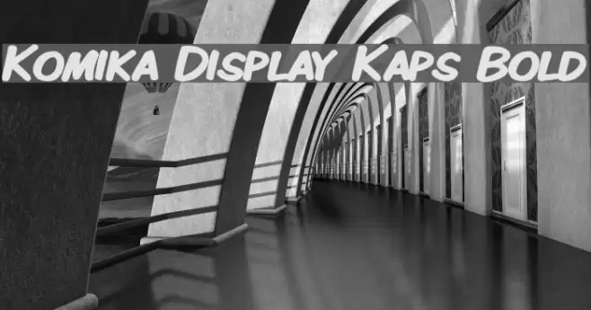 Komika Display Kaps Bold Font examples