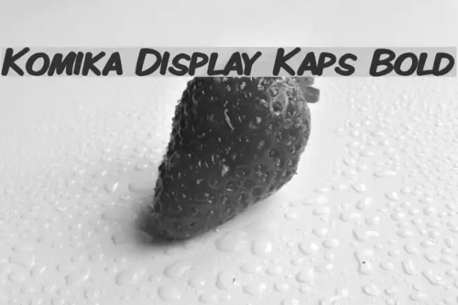 Komika Display Kaps Bold Font examples