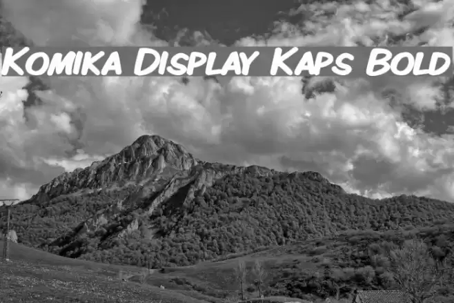 Komika Display Kaps Bold Font examples