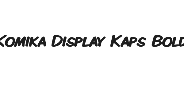 Komika Display Kaps Bold Logo