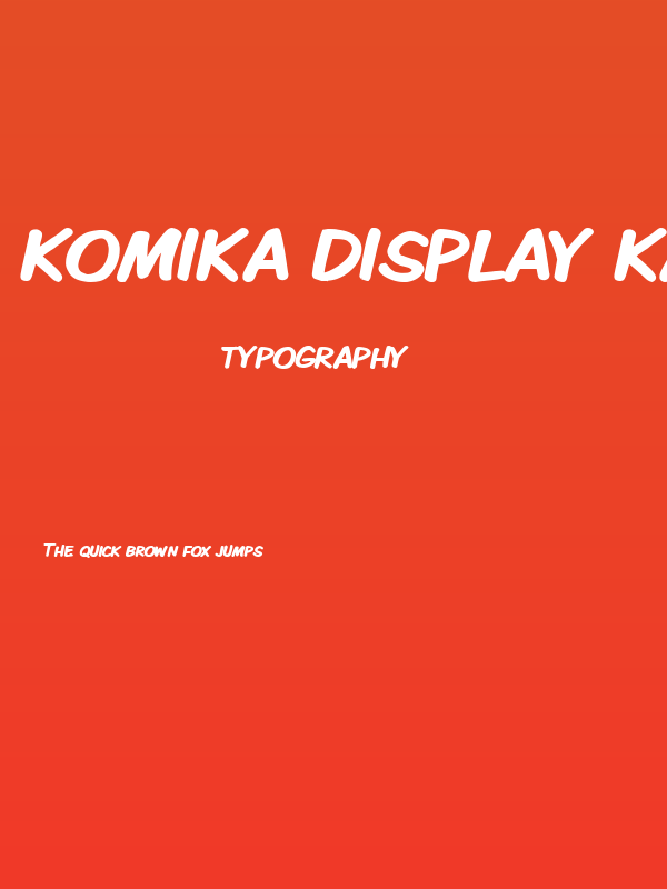 Komika Display Kaps Bold Poster