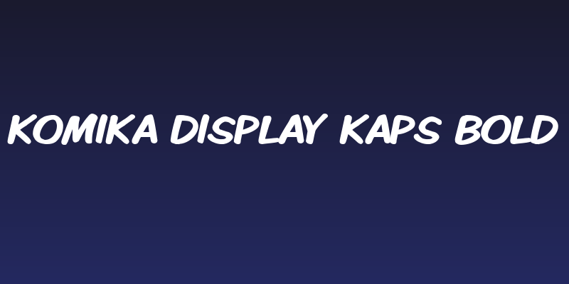 Komika Display Kaps Bold Social Header