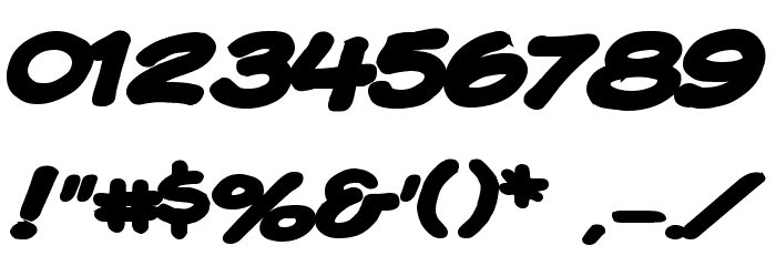 Komika Display Kaps Wide Bold Font OTHER CHARS