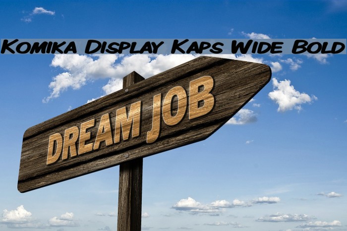 Komika Display Kaps Wide Bold Font examples