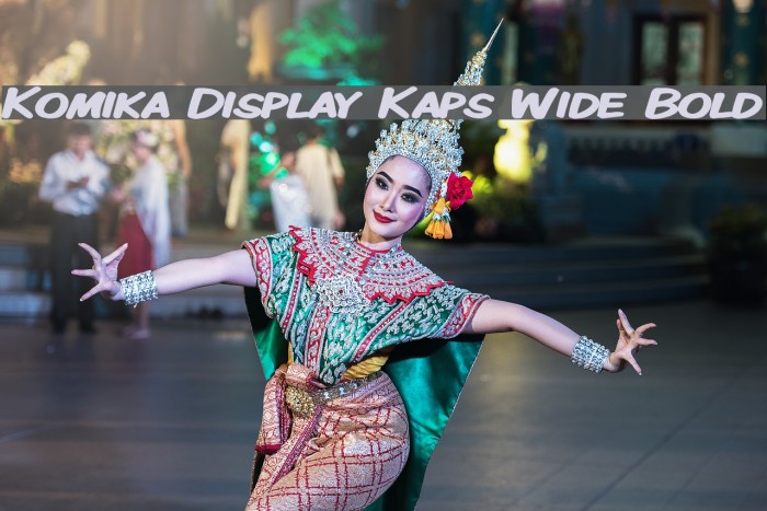 Komika Display Kaps Wide Bold Font examples