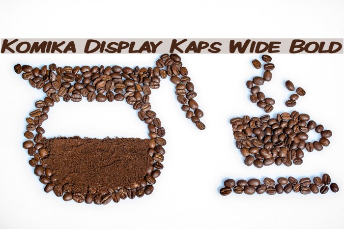Komika Display Kaps Wide Bold Font examples