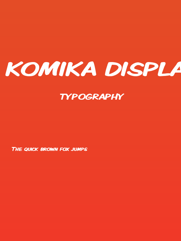 Komika Display Kaps Wide Bold Poster