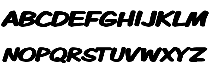 Komika Display Kaps Wide Bold Font LOWERCASE