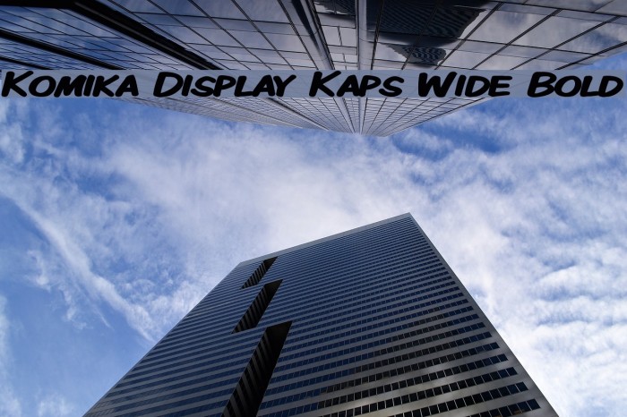 Komika Display Kaps Wide Bold Font examples