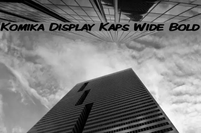 Komika Display Kaps Wide Bold フォント examples