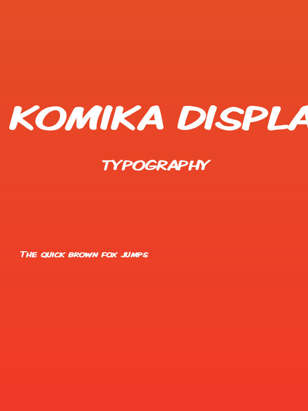 Komika Display Kaps Wide Bold Poster