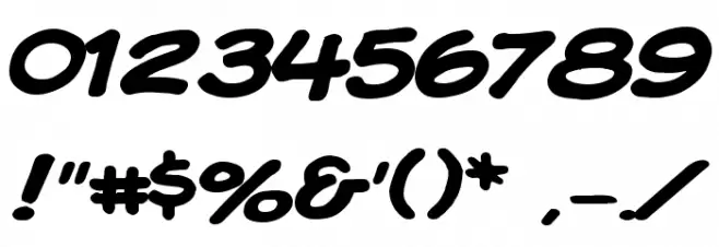 Komika Display Kaps Wide フォント その他の文字