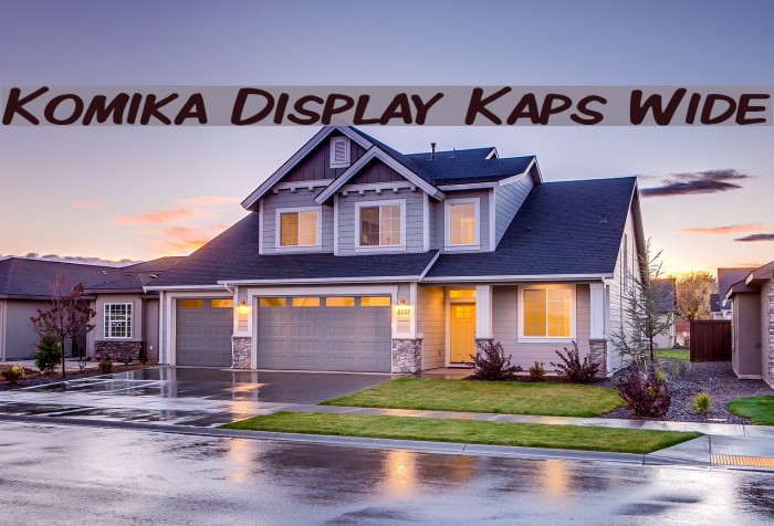 Komika Display Kaps Wide Font examples