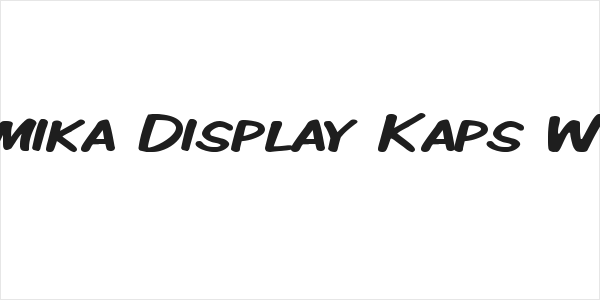 Komika Display Kaps Wide Logo