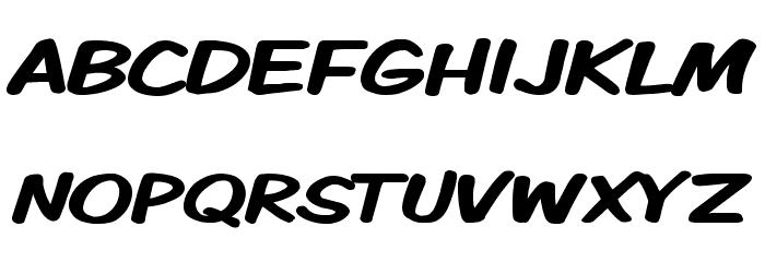 Komika Display Kaps Wide Font LOWERCASE
