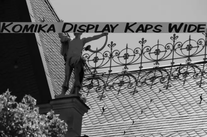 Komika Display Kaps Wide フォント examples