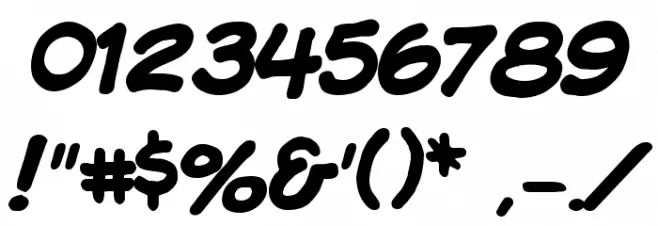 Komika Display Kaps Font OTHER CHARS