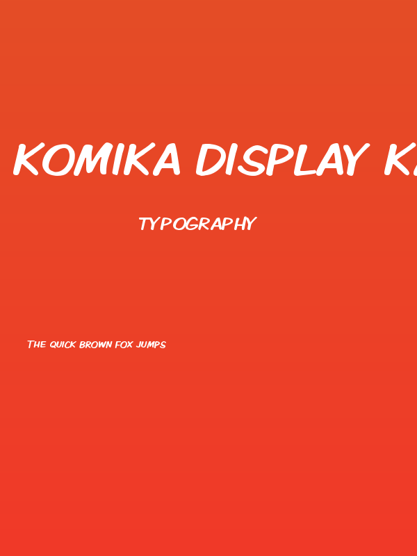Komika Display Kaps Poster