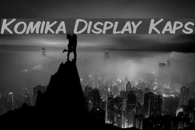Komika Display Kaps Font examples