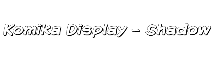 Komika Display - Shadow  baixar fontes gratis