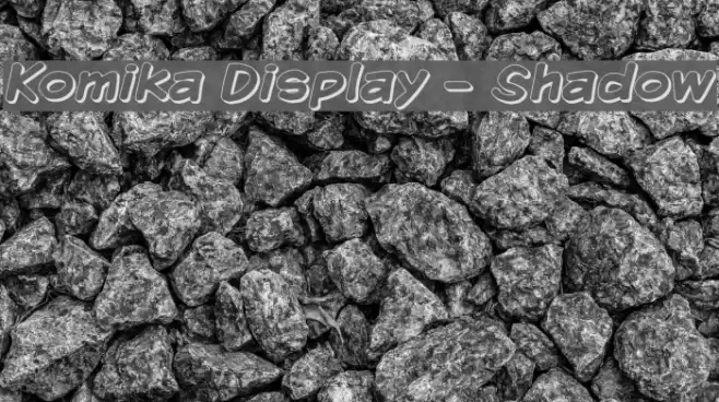 Komika Display - Shadow Font examples