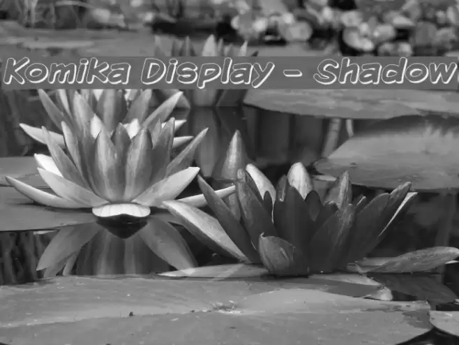 Komika Display - Shadow Font examples