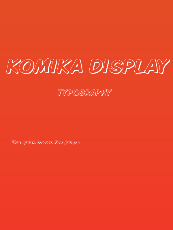 Komika Display - Shadow Poster