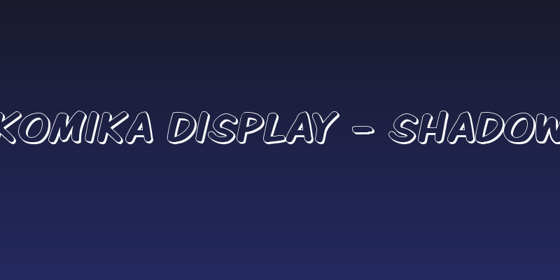 Komika Display - Shadow Social Header