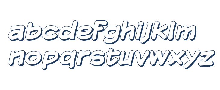 Komika Display - Shadow Lowercase