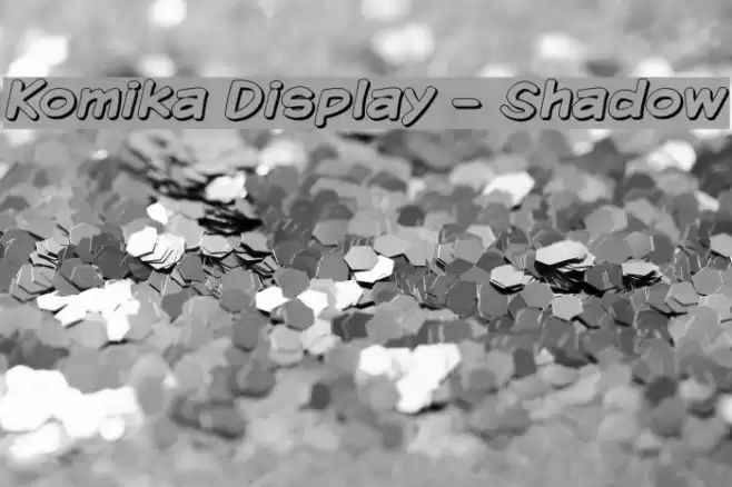 Komika Display - Shadow Font examples